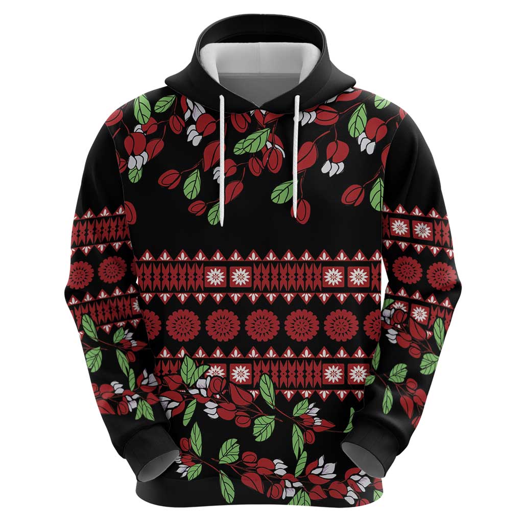 Fiji Masi Bula Tagimoucia Flowers Hoodie