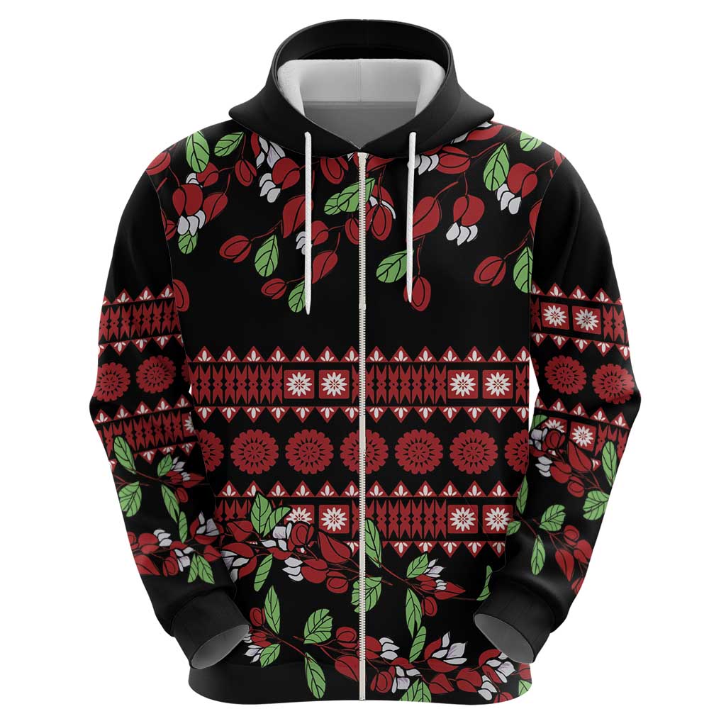Fiji Masi Bula Tagimoucia Flowers Hoodie