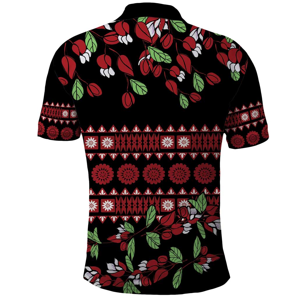 Fiji Masi Bula Tagimoucia Flowers Polo Shirt