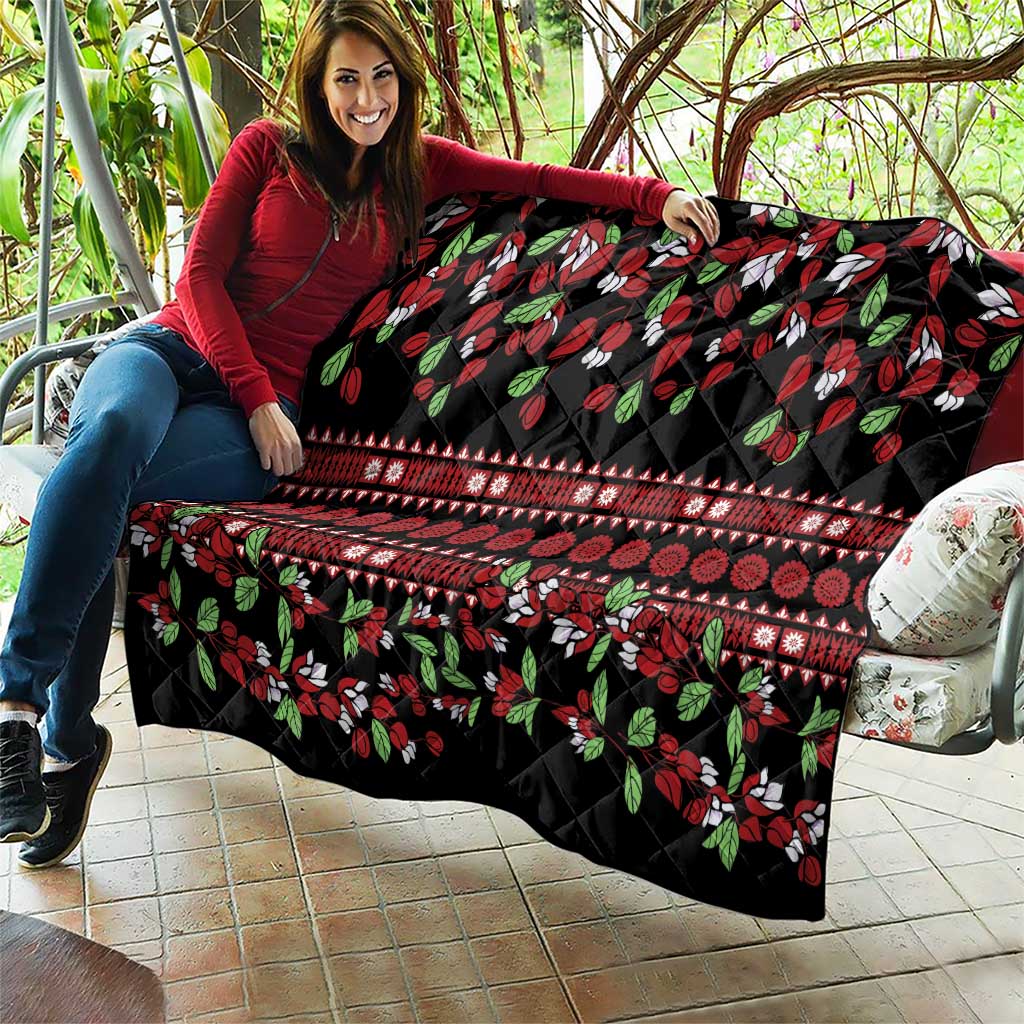 Fiji Masi Bula Tagimoucia Flowers Quilt