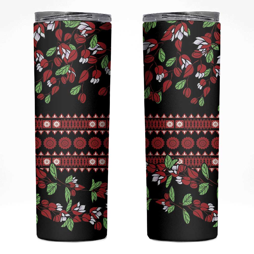 Fiji Masi Bula Tagimoucia Flowers Skinny Tumbler