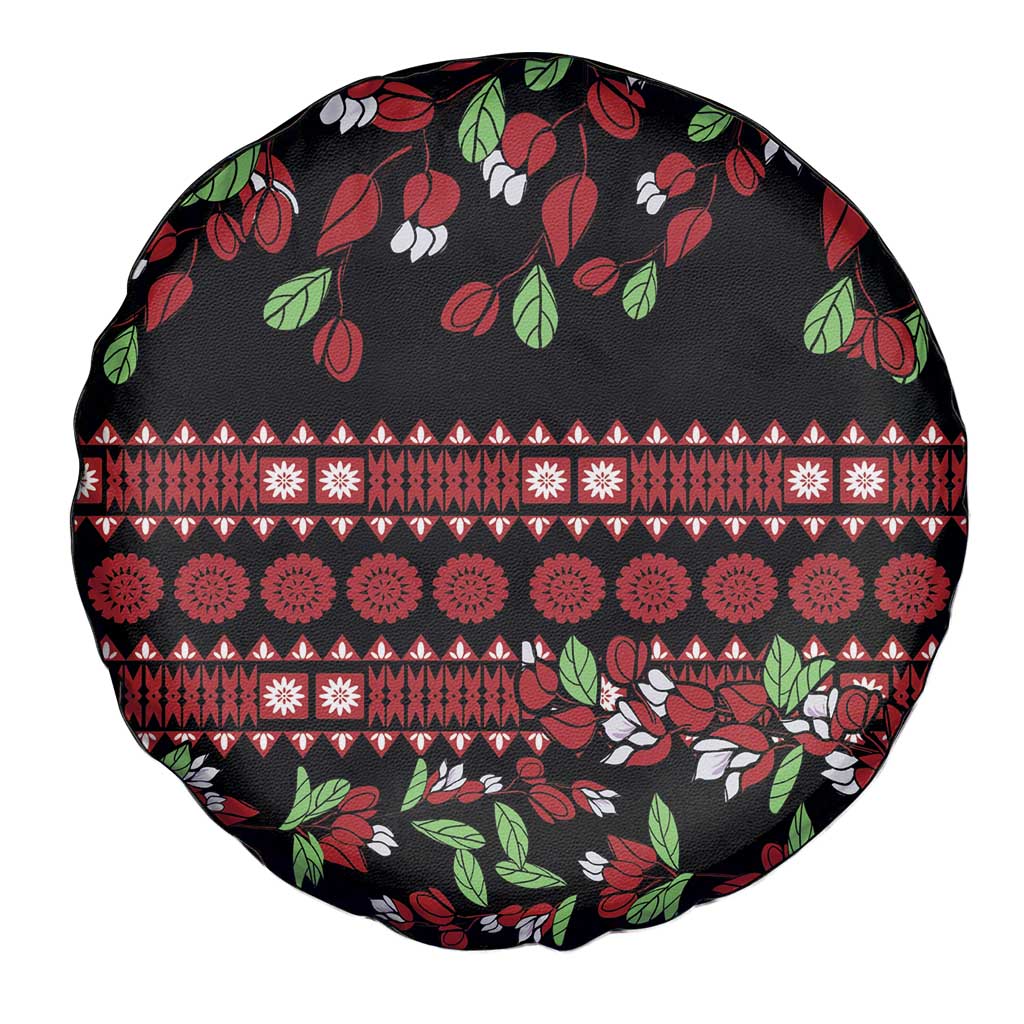 Fiji Masi Bula Tagimoucia Flowers Spare Tire Cover