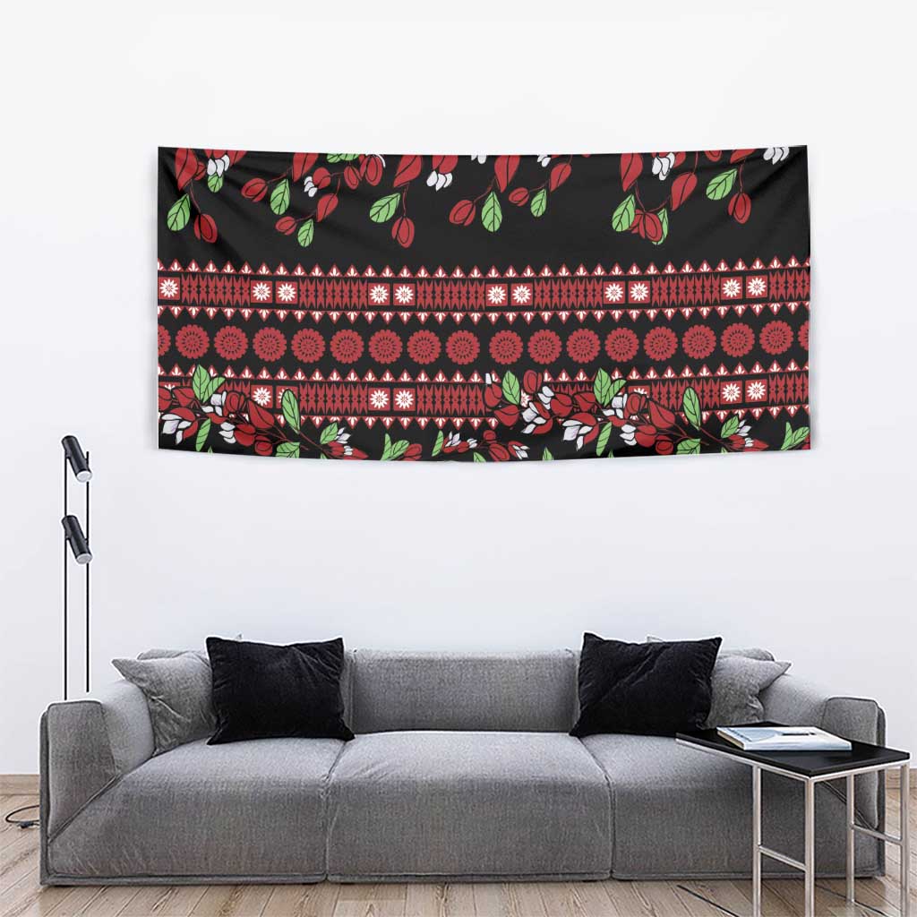 Fiji Masi Bula Tagimoucia Flowers Tapestry