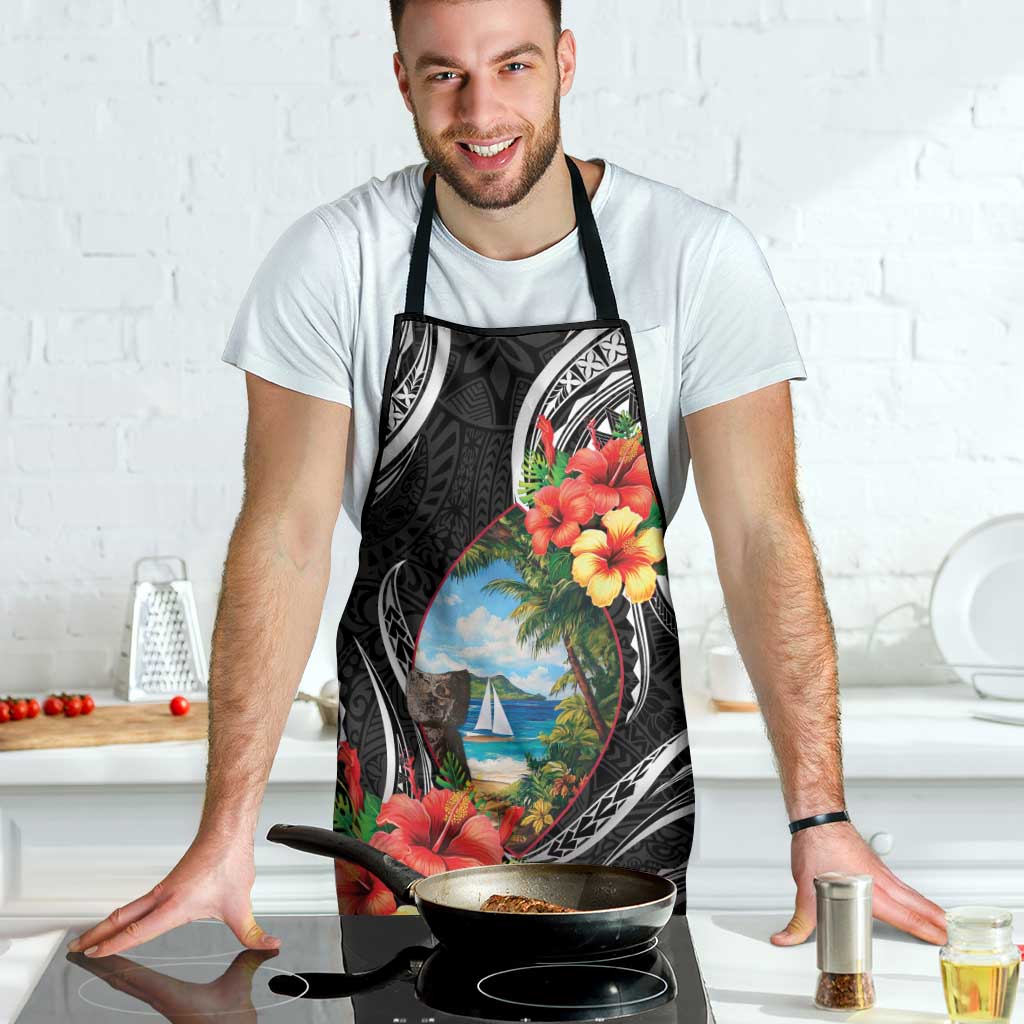 Hafa Adai Guam Apron Guahan Seal Chamorro Stones Tribal - Polynesian Pride