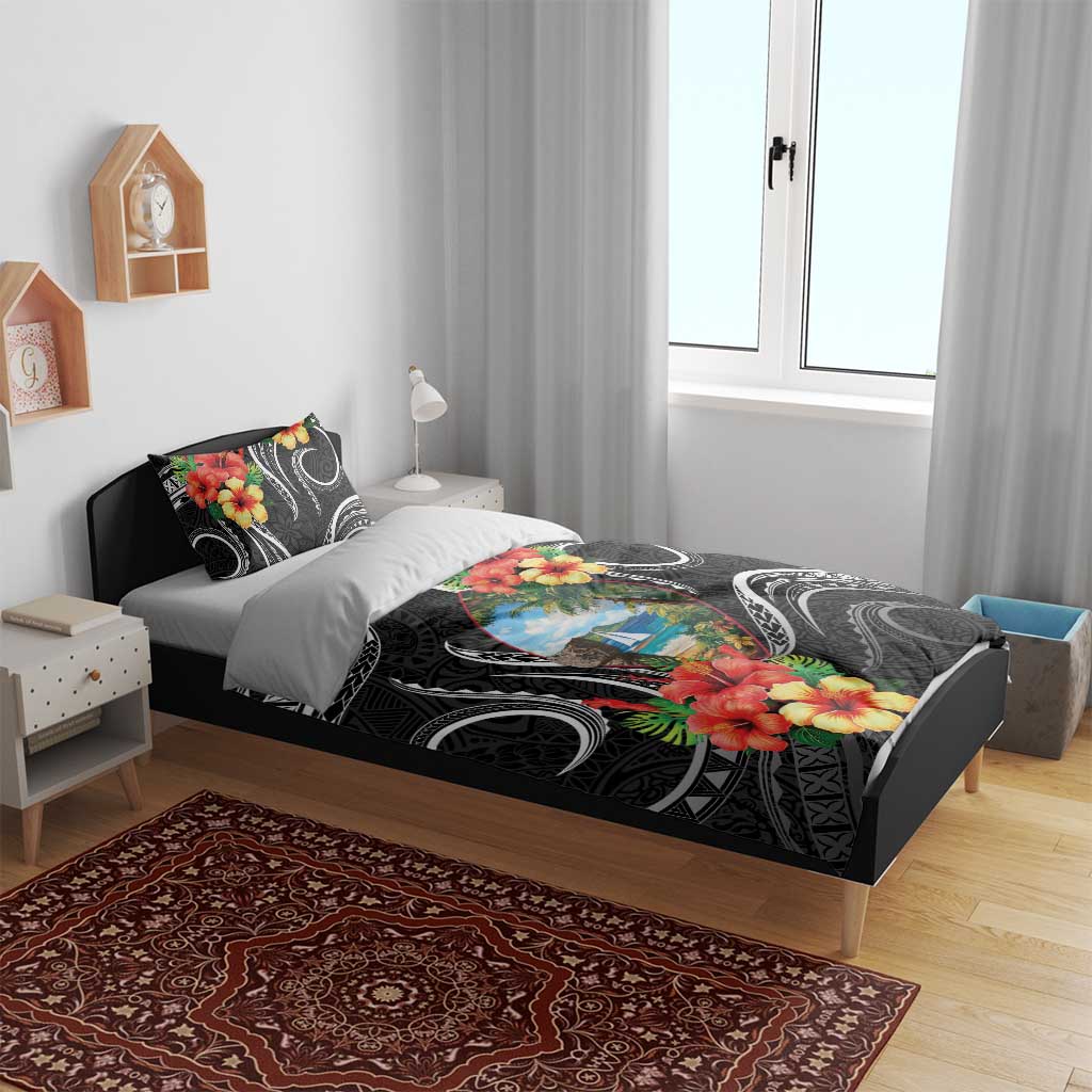 Hafa Adai Guam Bedding Set Guahan Seal Chamorro Stones Tribal