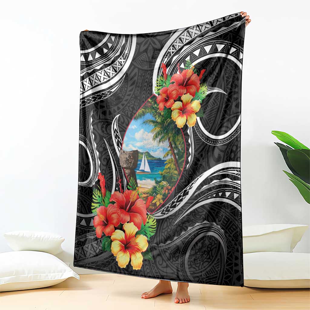 Hafa Adai Guam Blanket Guahan Seal Chamorro Stones Tribal