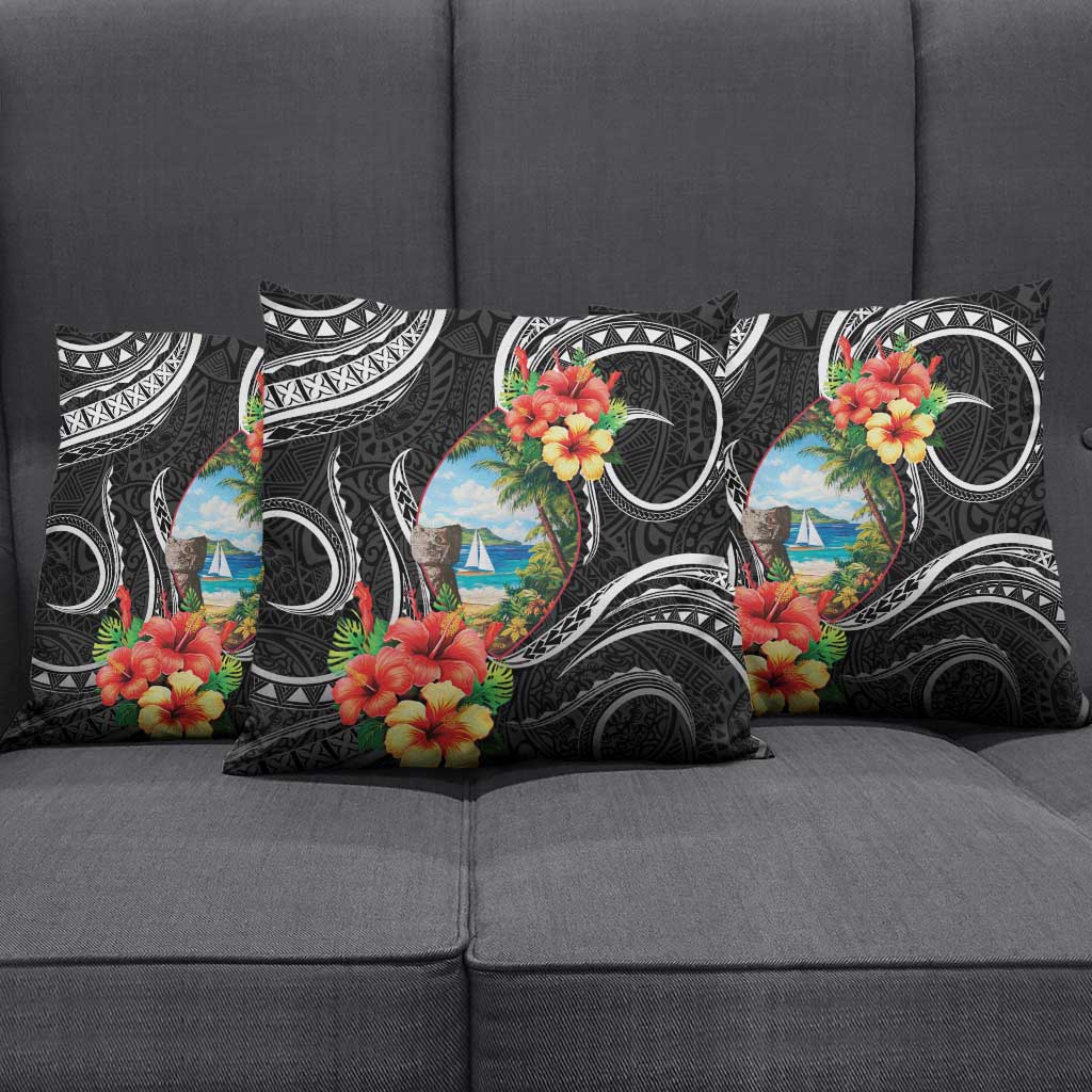 Hafa Adai Guam Pillow Cover Guahan Seal Chamorro Stones Tribal - Polynesian Pride