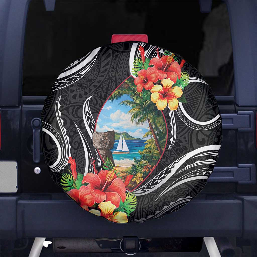 Hafa Adai Guam Spare Tire Cover Guahan Seal Chamorro Stones Tribal