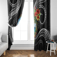 Hafa Adai Guam Window Curtain Guahan Seal Chamorro Stones Tribal