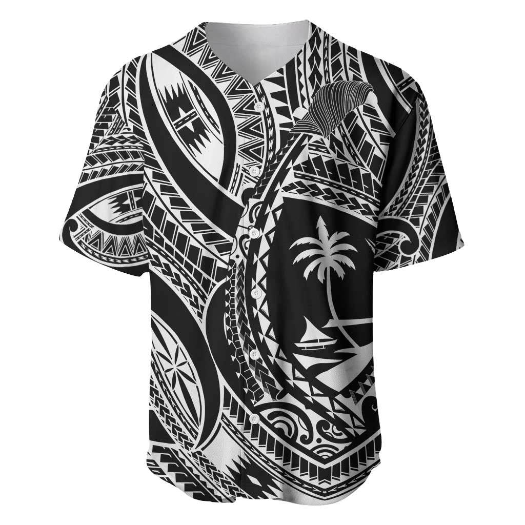 Hafa Adai Guam Inspired Tattoo Baseball Jersey