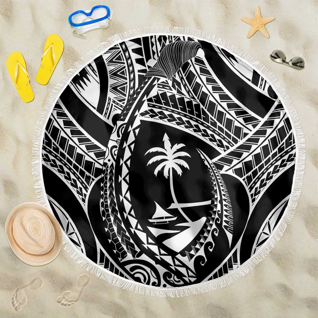 Hafa Adai Guam Inspired Tattoo Beach Blanket