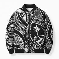 Hafa Adai Guam Inspired Tattoo Bomber Puffer Jacket - Polynesian Pride