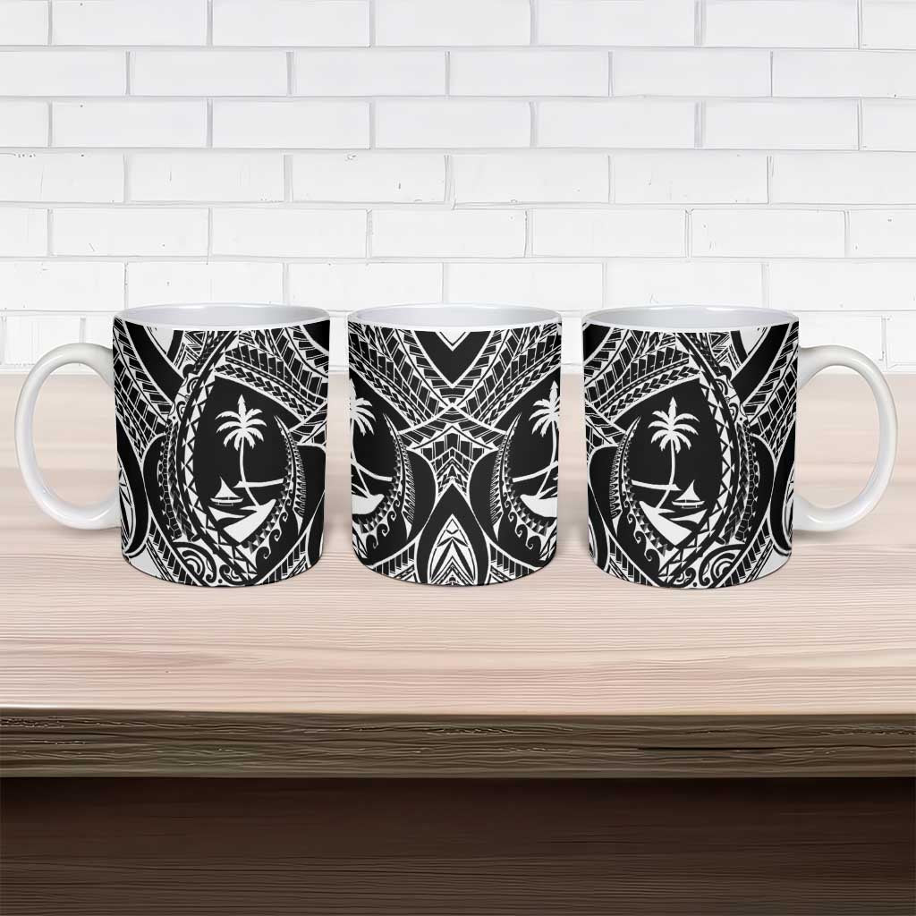Hafa Adai Guam Inspired Tattoo Ceramic Mug - Polynesian Pride