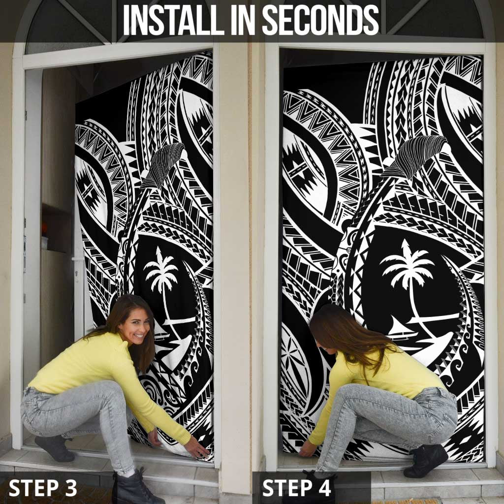 Hafa Adai Guam Inspired Tattoo Door Cover - Polynesian Pride