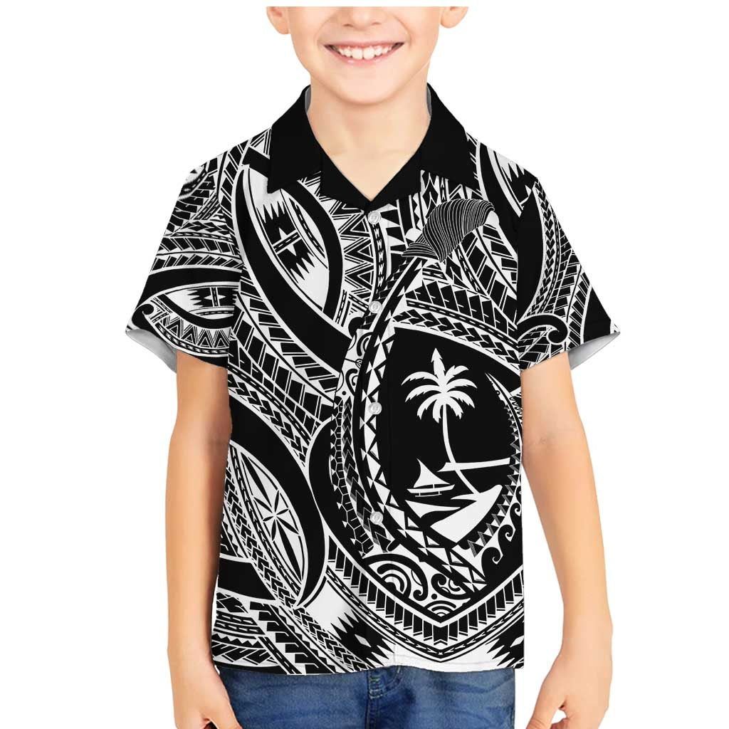 Hafa Adai Guam Inspired Tattoo Family Matching Mermaid Dress and Hawaiian Shirt