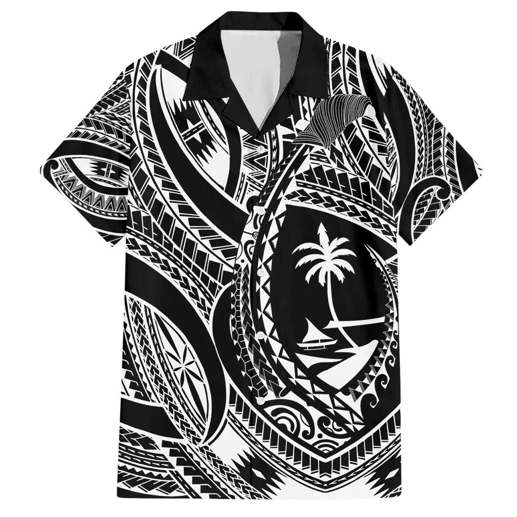 Hafa Adai Guam Inspired Tattoo Family Matching Short Sleeve Bodycon Dress and Hawaiian Shirt