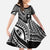 Hafa Adai Guam Inspired Tattoo Family Matching Summer Maxi Dress and Hawaiian Shirt