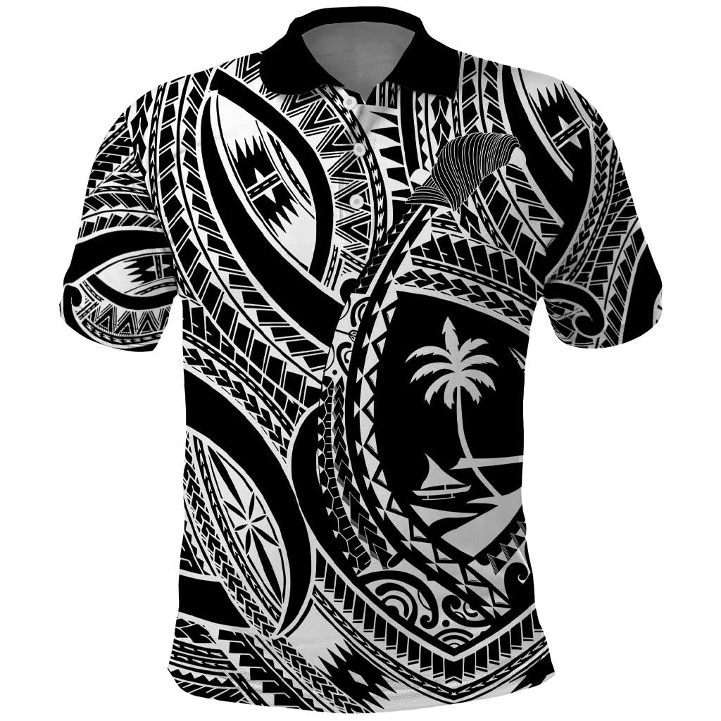 Hafa Adai Guam Inspired Tattoo Polo Shirt