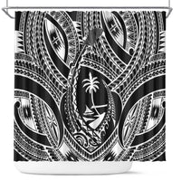 Hafa Adai Guam Inspired Tattoo Shower Curtain