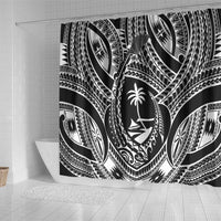 Hafa Adai Guam Inspired Tattoo Shower Curtain