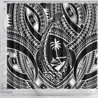 Hafa Adai Guam Inspired Tattoo Shower Curtain