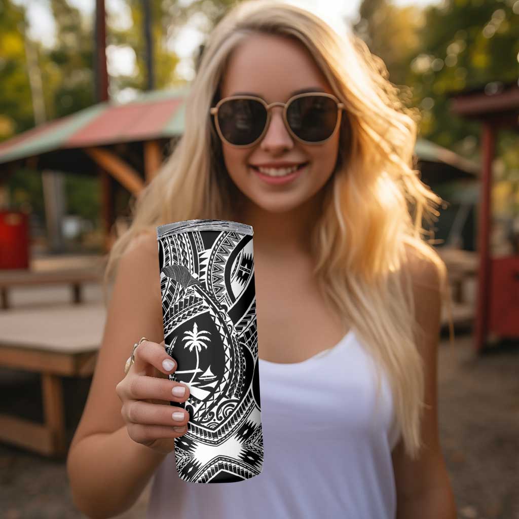 Hafa Adai Guam Inspired Tattoo Skinny Tumbler