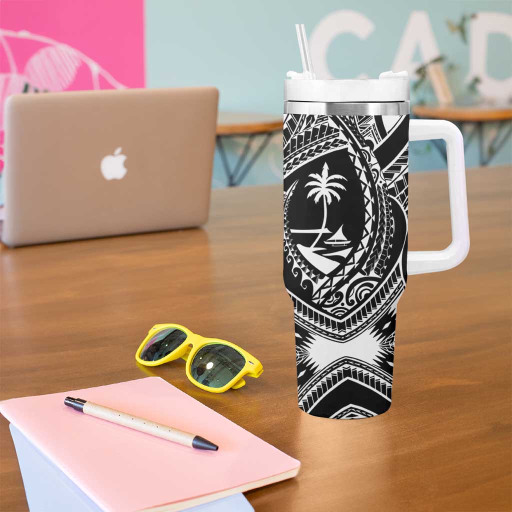 Hafa Adai Guam Inspired Tattoo Tumbler With Handle