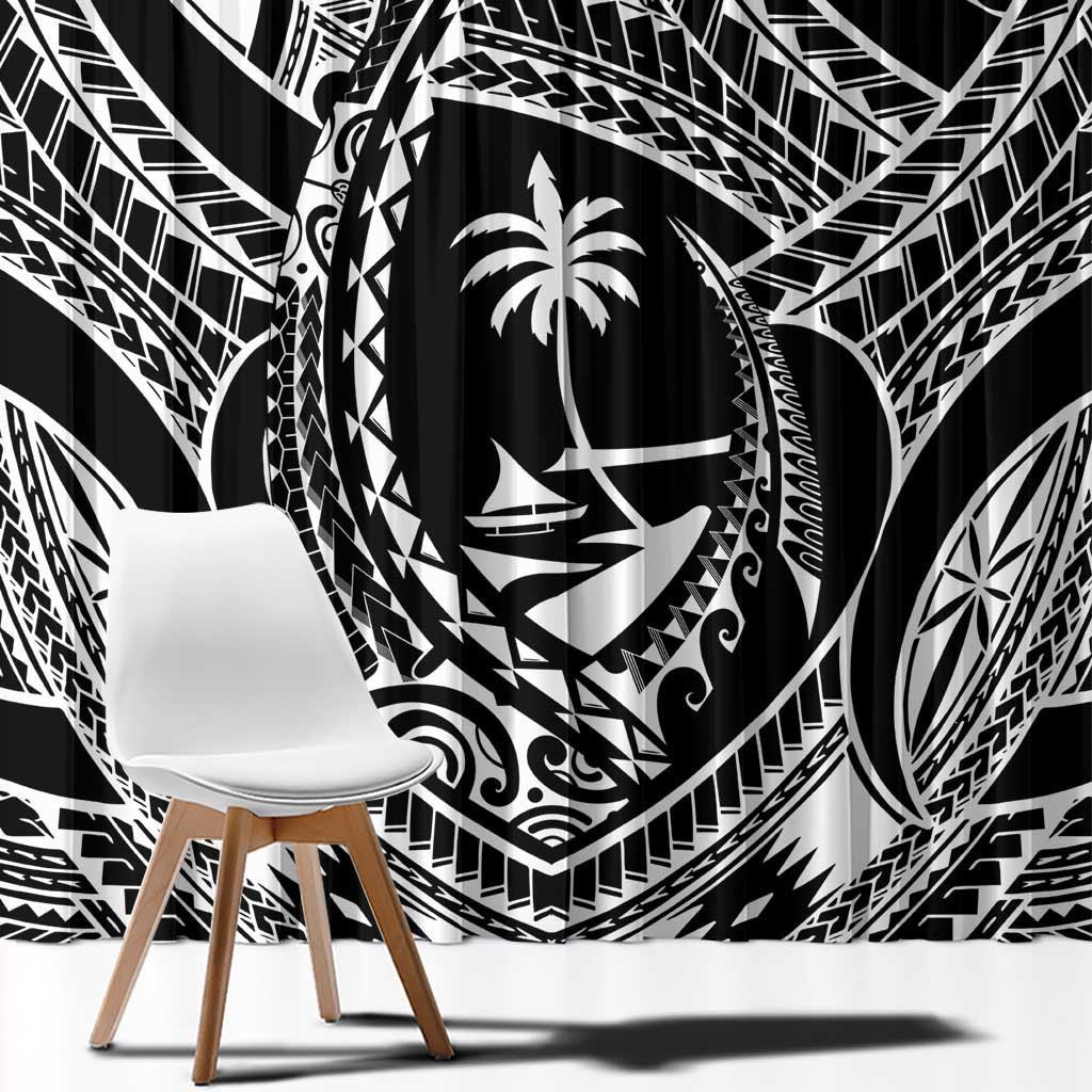Hafa Adai Guam Inspired Tattoo Window Curtain