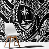 Hafa Adai Guam Inspired Tattoo Window Curtain