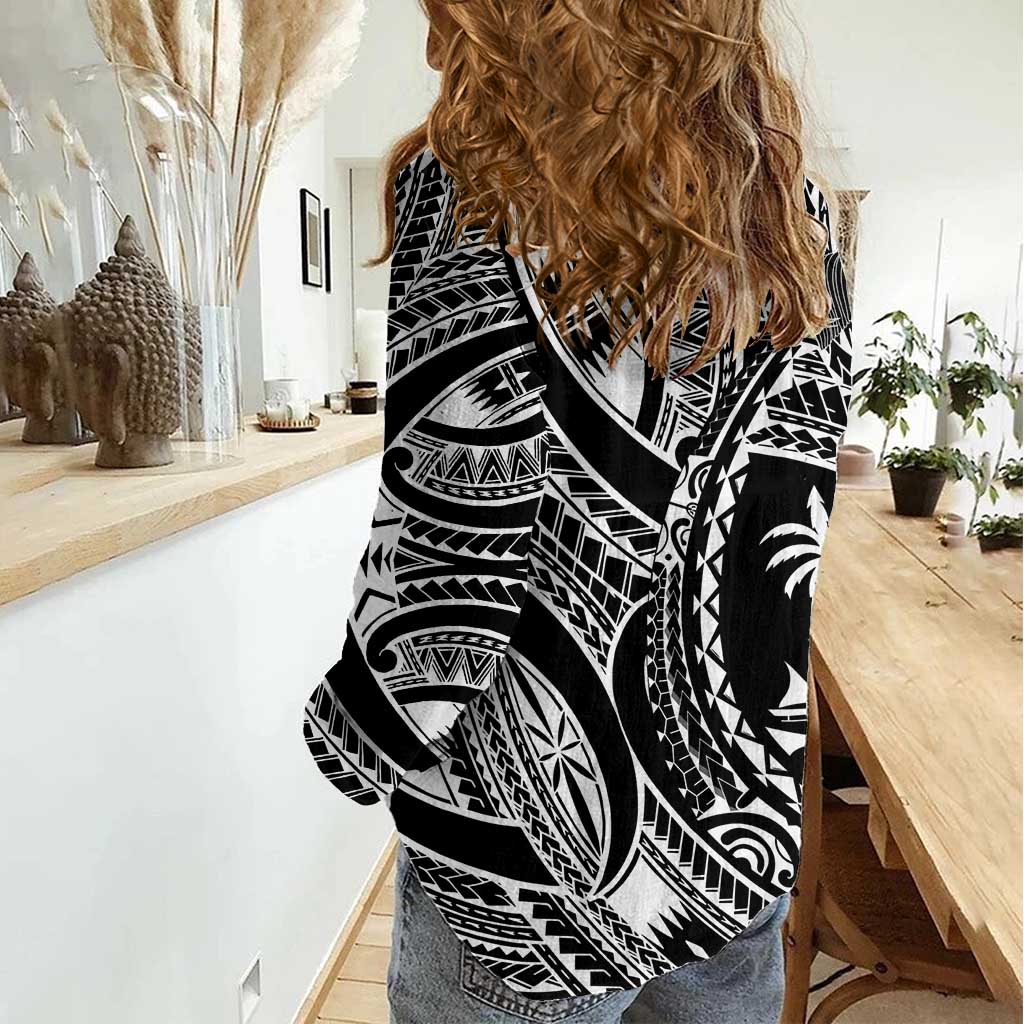 Hafa Adai Guam Inspired Tattoo Women Casual Shirt