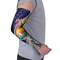 Hafa Adai Guam Seal Latte Stones Artwork Arm Sleeves - Polynesian Pride