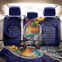 Hafa Adai Guam Seal Latte Stones Artwork Back Car Seat Cover