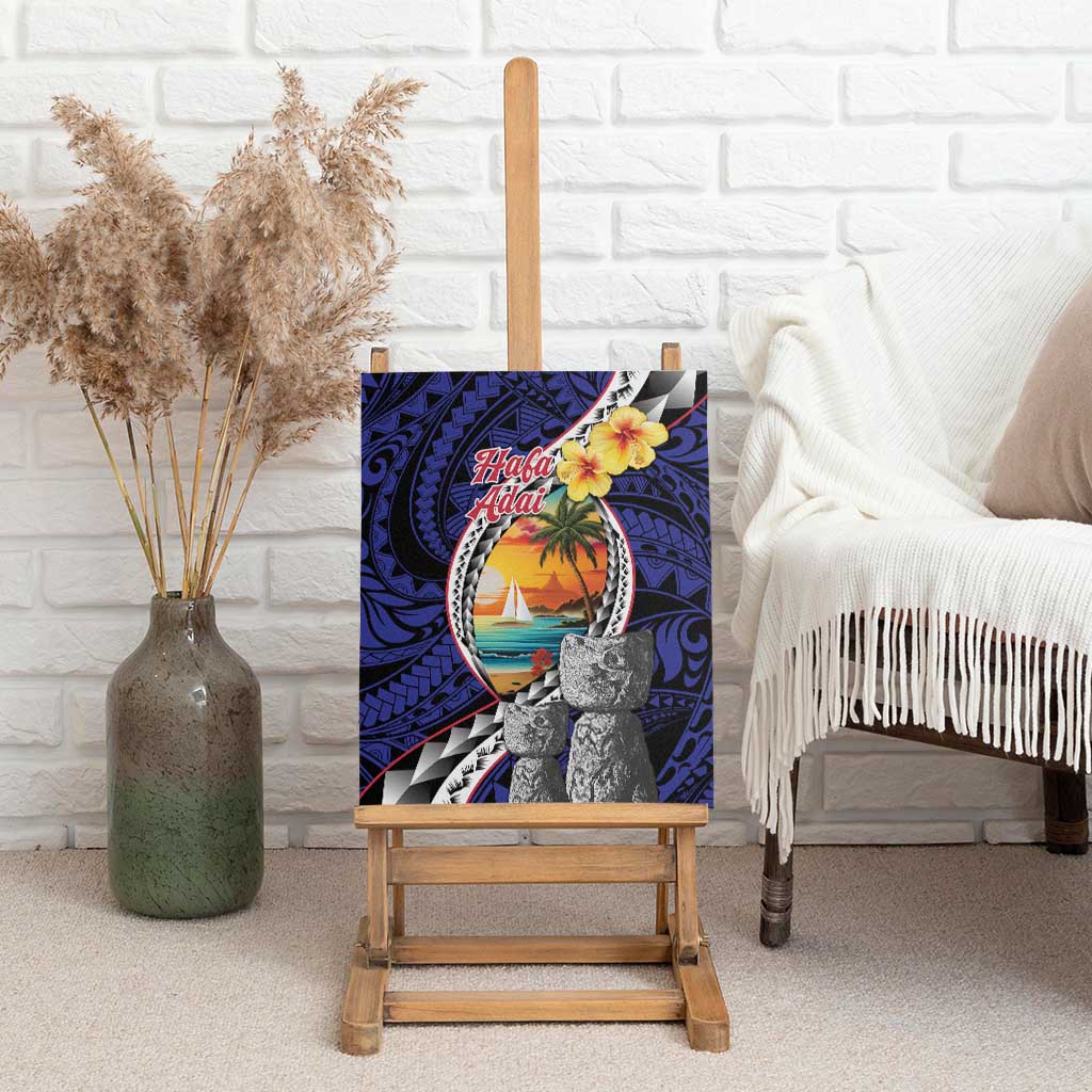 Hafa Adai Guam Seal Latte Stones Artwork Canvas Wall Art