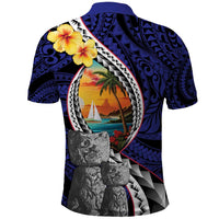 Hafa Adai Guam Seal Latte Stones Artwork Polo Shirt