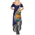 Hafa Adai Guam Seal Latte Stones Artwork Summer Maxi Dress