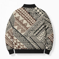 Niho Taniwha Kowhaiwhai Bomber Puffer Jacket LT9 - Polynesian Pride