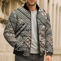 Niho Taniwha Kowhaiwhai Bomber Puffer Jacket LT9 - Polynesian Pride