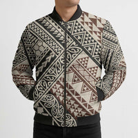 Niho Taniwha Kowhaiwhai Bomber Puffer Jacket LT9 - Polynesian Pride