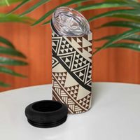 Niho Taniwha Kowhaiwhai 4 in 1 Can Cooler Tumbler LT9 - Polynesian Pride