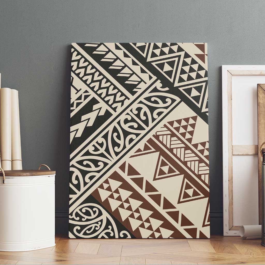Niho Taniwha Kowhaiwhai Canvas Wall Art LT9 - Polynesian Pride