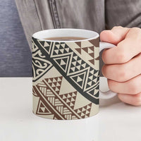 Niho Taniwha Kowhaiwhai Ceramic Mug LT9 - Polynesian Pride