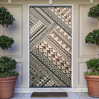 Niho Taniwha Kowhaiwhai Door Cover - Polynesian Pride
