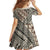 Niho Taniwha Kowhaiwhai Family Matching Off Shoulder Maxi Dress and Hawaiian Shirt