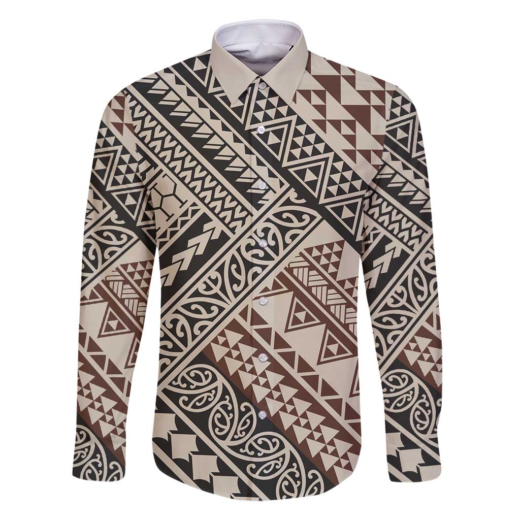 Niho Taniwha Kowhaiwhai Family Matching Off Shoulder Maxi Dress and Hawaiian Shirt