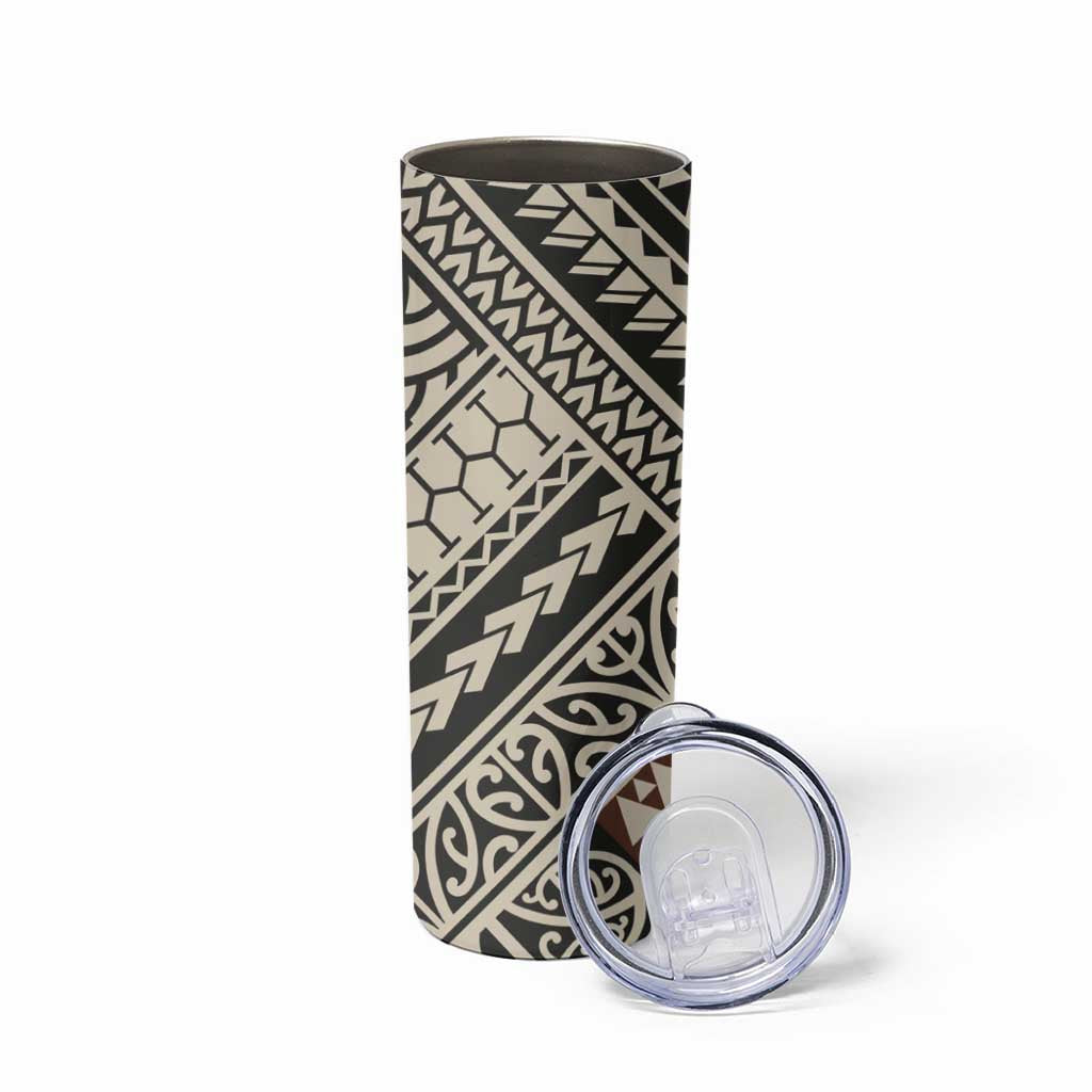 Niho Taniwha Kowhaiwhai Skinny Tumbler LT9 - Polynesian Pride