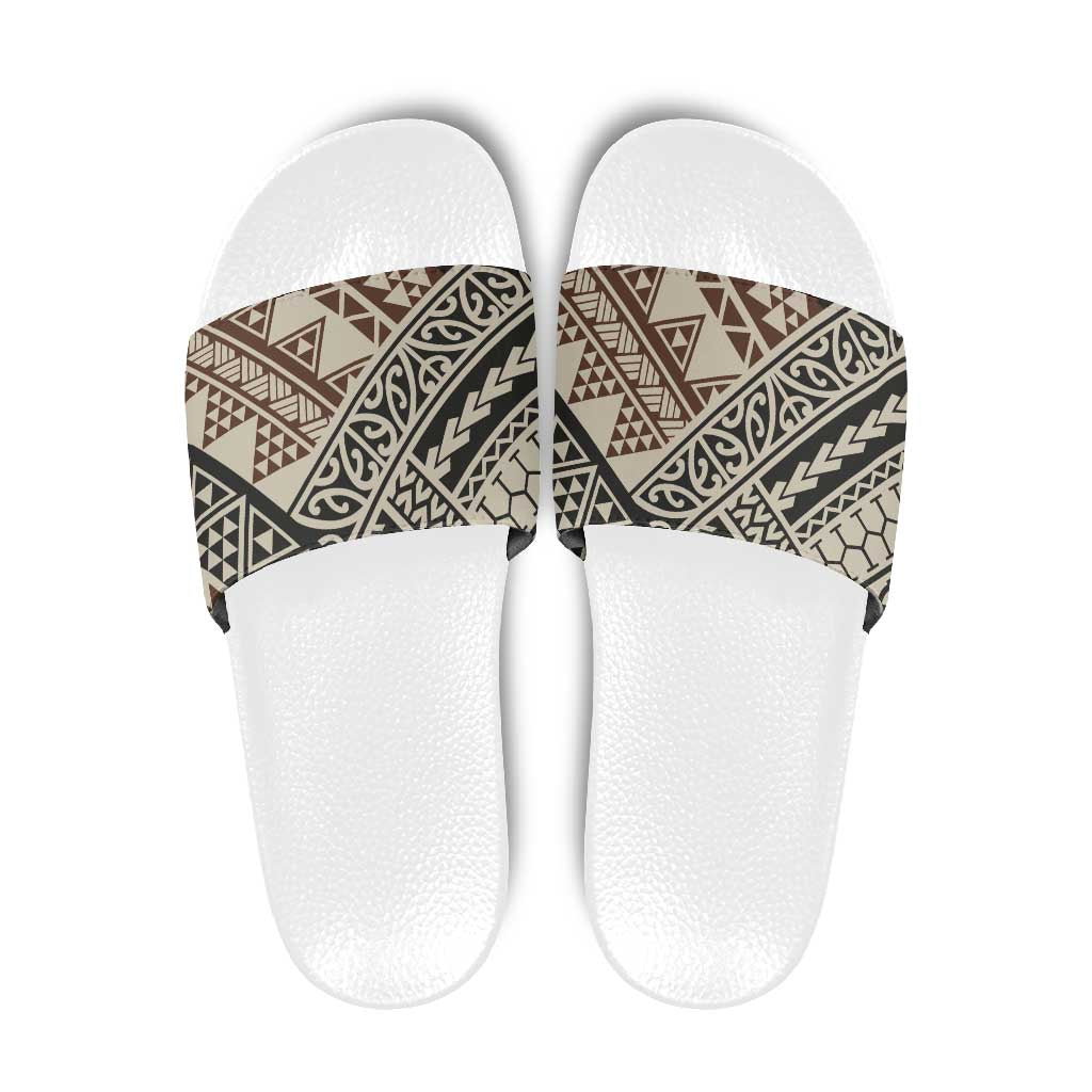 Niho Taniwha Kowhaiwhai Slide Sandals - Polynesian Pride
