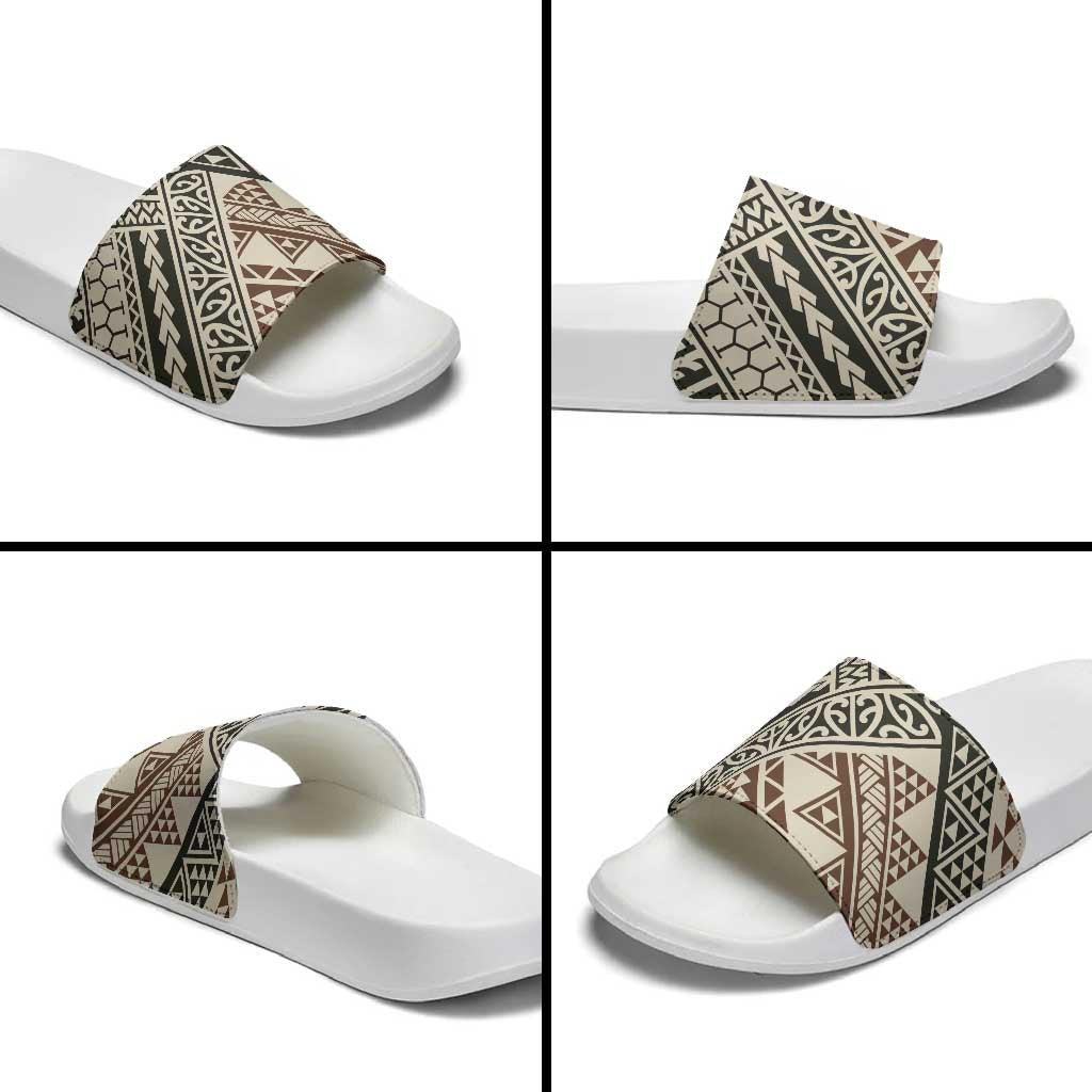 Niho Taniwha Kowhaiwhai Slide Sandals - Polynesian Pride