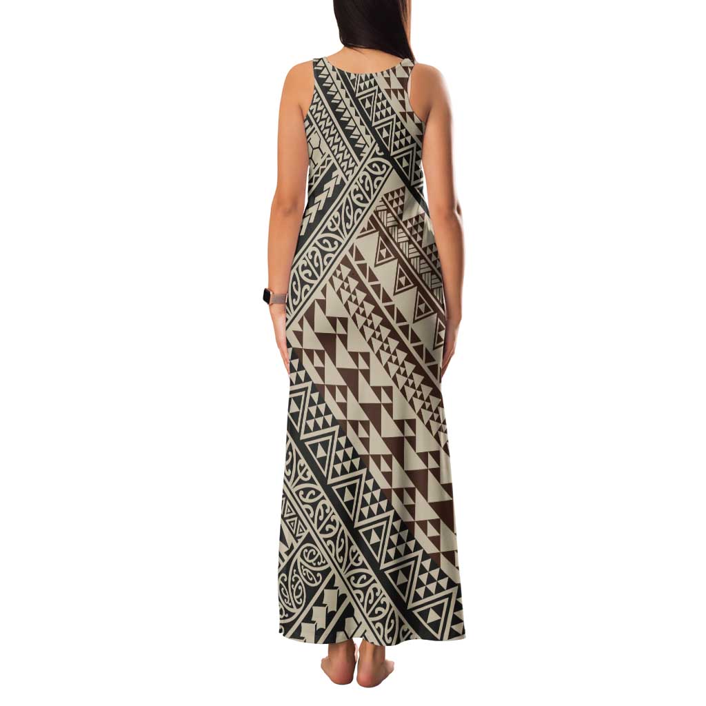 Niho Taniwha Kowhaiwhai Tank Maxi Dress