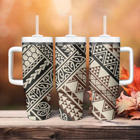 Niho Taniwha Kowhaiwhai Tumbler With Handle LT9 - Polynesian Pride