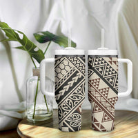 Niho Taniwha Kowhaiwhai Tumbler With Handle LT9 - Polynesian Pride